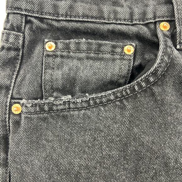 Revolve GRLFRND The Karolina High Rise Straight Crop Jean Washed Black Size 28 - Picture 8 of 15